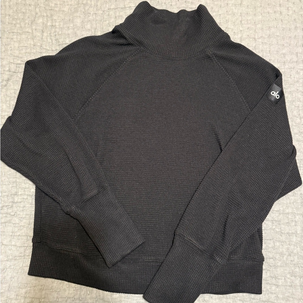 Alo waffle weekend escape mock neck